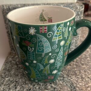 Starbucks Barista 2003 green Christmas coffee mug